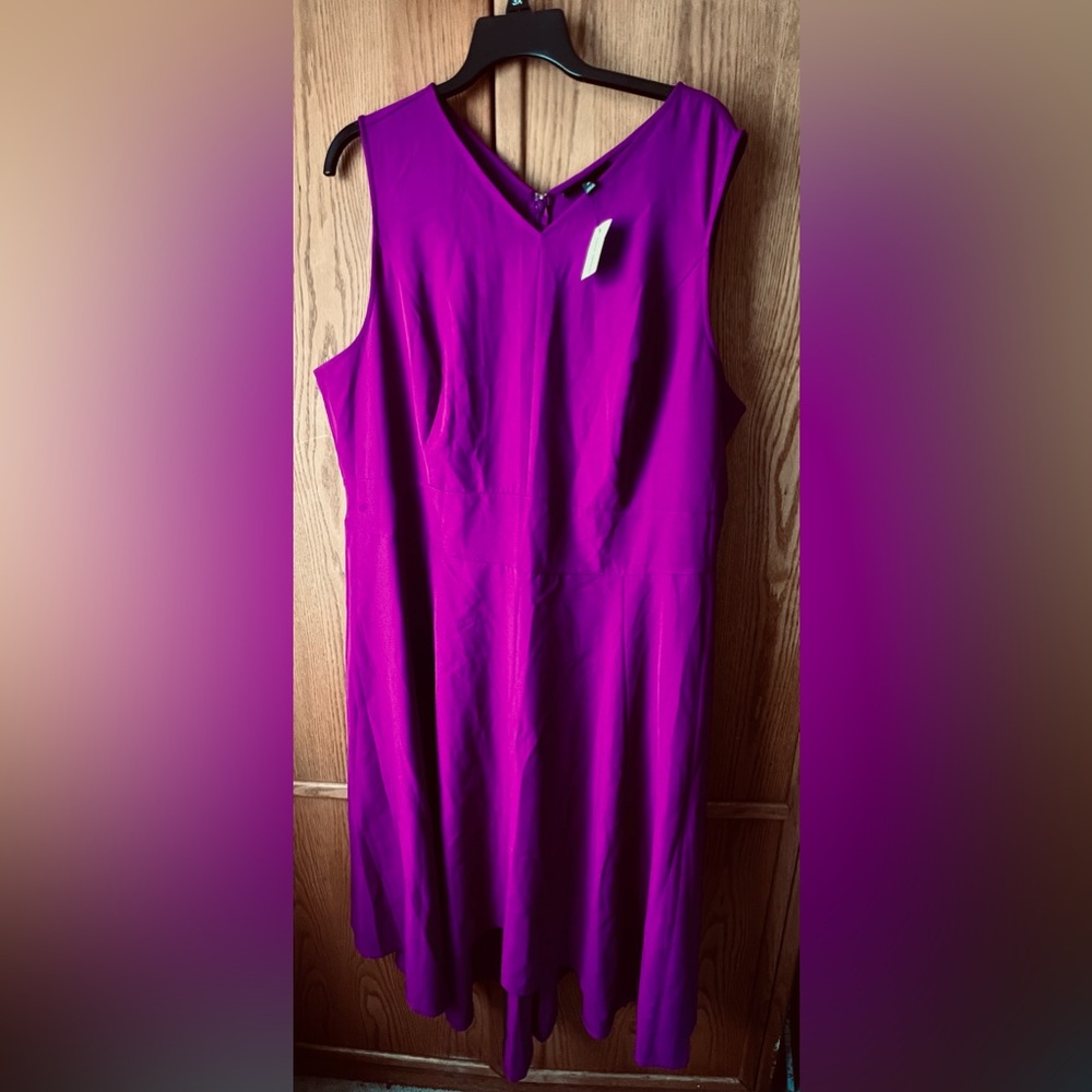 Lane Bryant Vibrant Purple Midi Dress